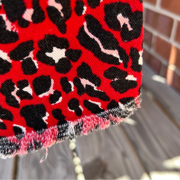 Eloquii Red Animal Print Crop Jeanz 18 - Picture 7 of 7